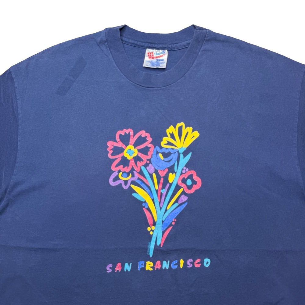 Vintage 90s San Francisco flower shirt